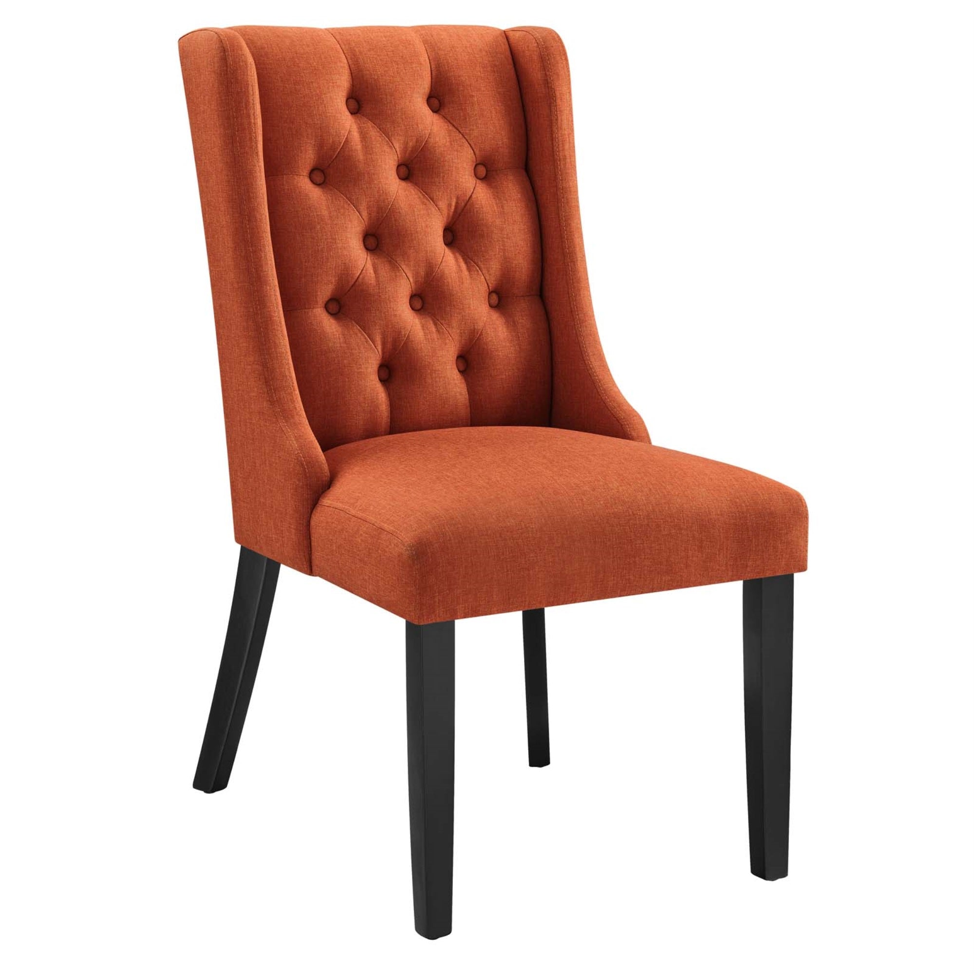 Ergode Dining Chair - Elegant Button Tufted Design, Comfortable Foam Padding, Sturdy Solid Wood Frame. Perfect for Dining, Livin