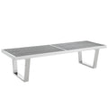 Sauna 5 Stainless Steel Bench  Silver