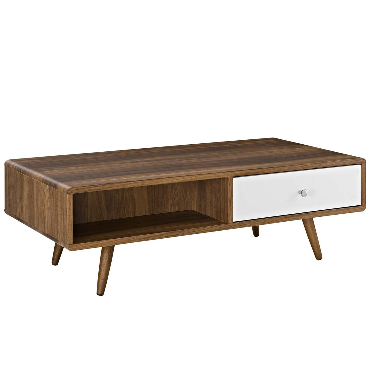 Transmit Coffee Table  Walnut White