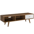 Transmit 55 Tv Stand  Walnut White