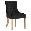 Pose Velvet Dining Chair  Black