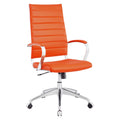 Jive Highback Office Chair  Stylish & Functional | Comfortable Seating | Durable Ribbed Vinyl Back | Adjustable Back Position |