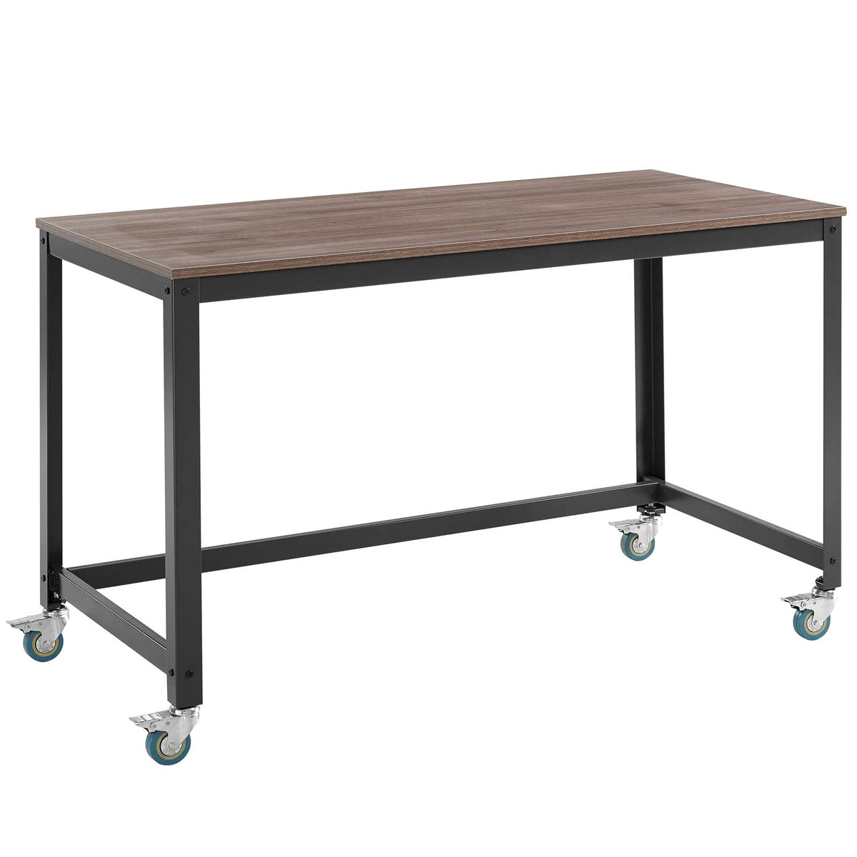 Vivify Computer Office Desk  Gray Walnut