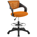 Thrive Mesh Drafting Chair  Durable Nylon Frame, Breathable Back, Lumbar Support, Adjustable Foot Ring, Ergonomic Design