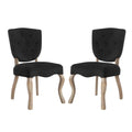 Array Dining Side Chair Set Of 2  Black