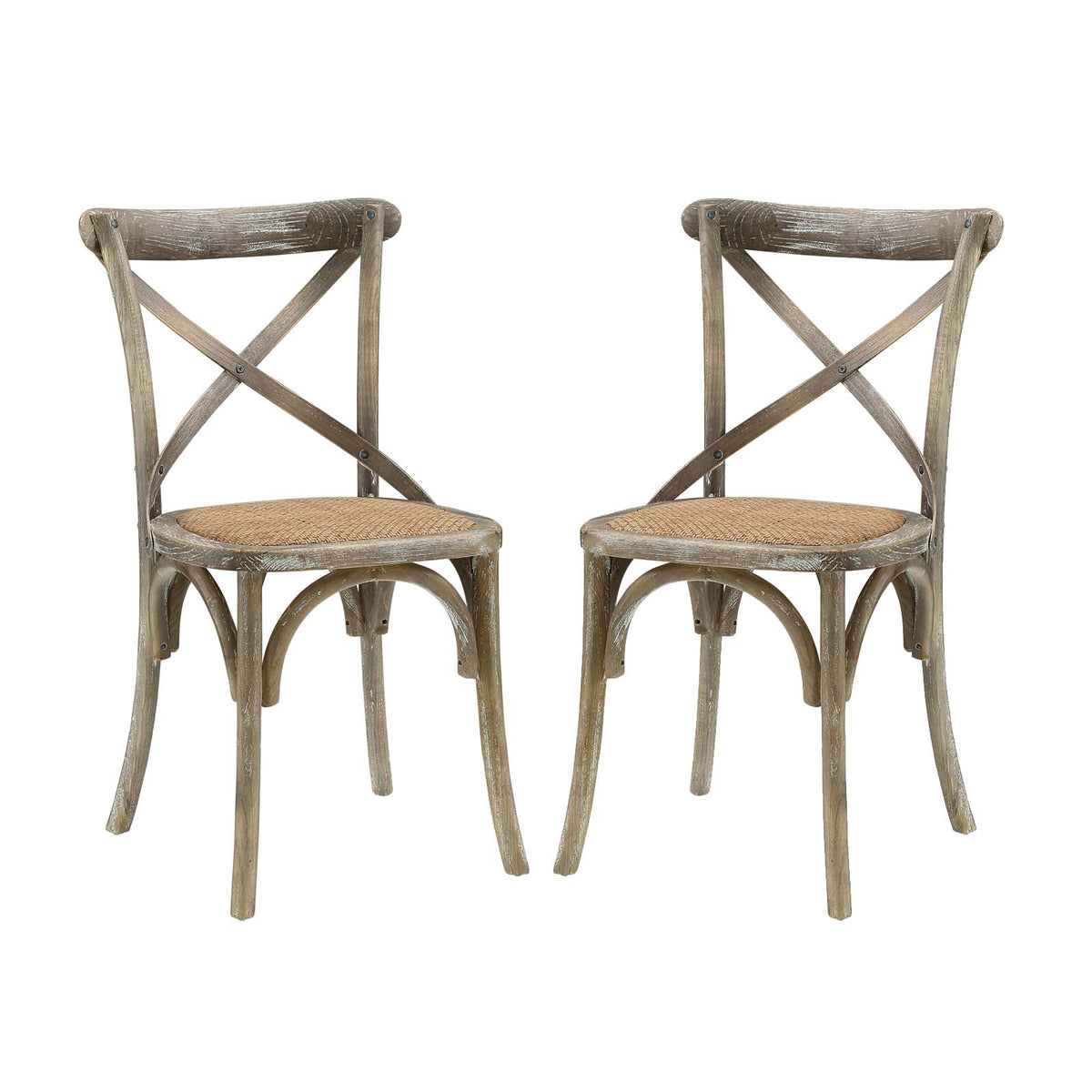 Gear Dining Side Chair Set Of 2  Gray