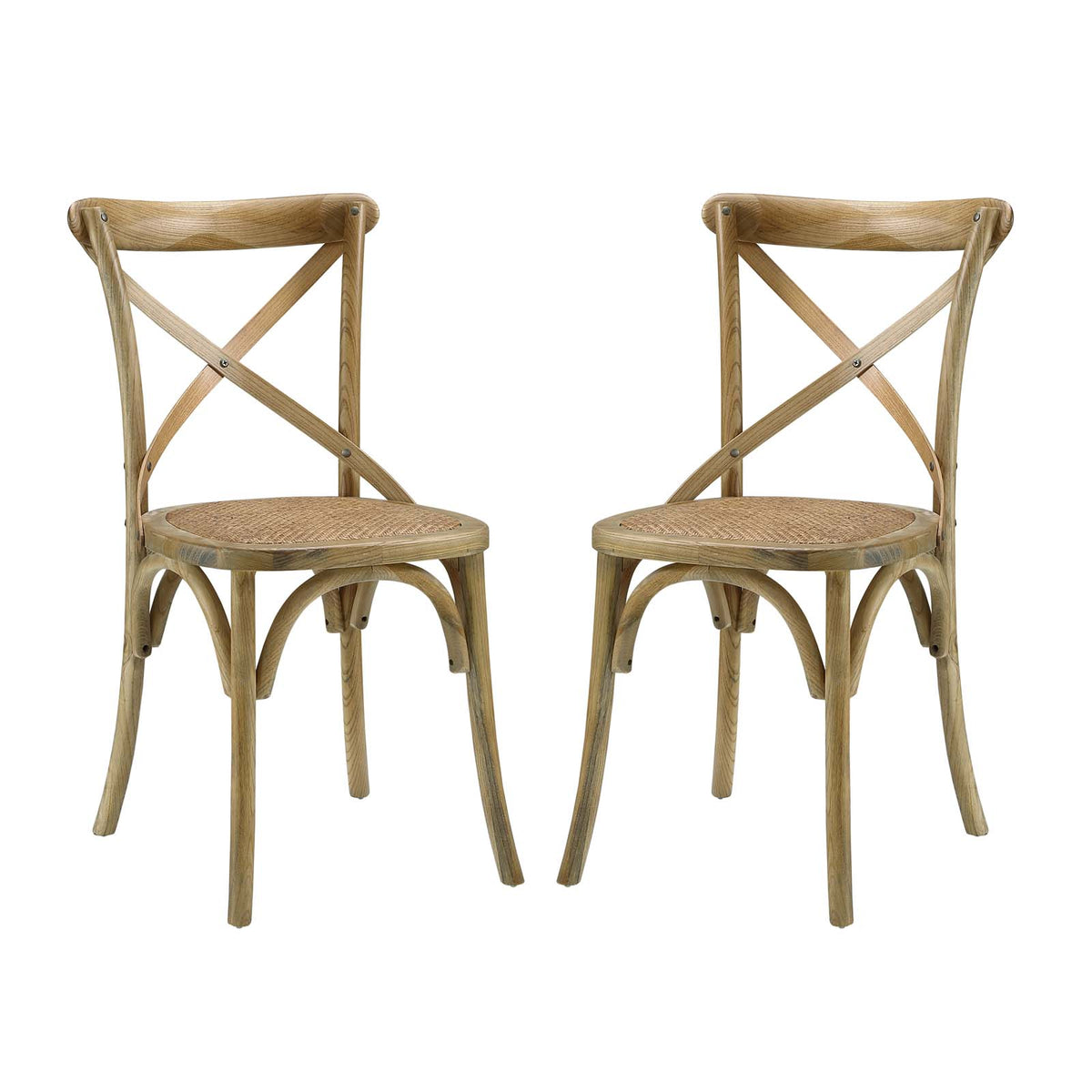 Gear Dining Side Chair Set Of 2  Natural