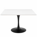 Lippa 47 Inch  Square Wood Top Dining Table