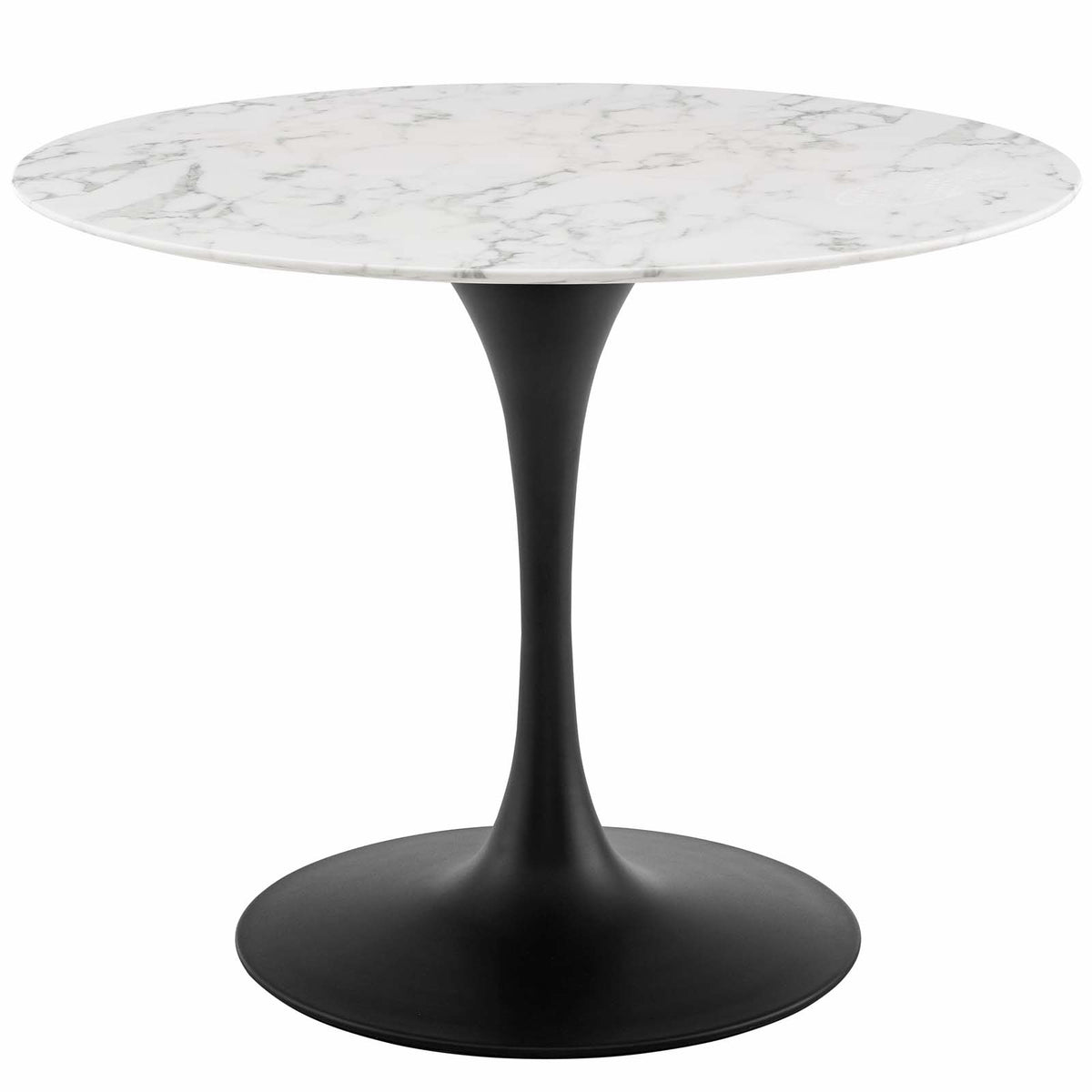 Lippa 40 Inch  Round Artificial Marble Dining Table