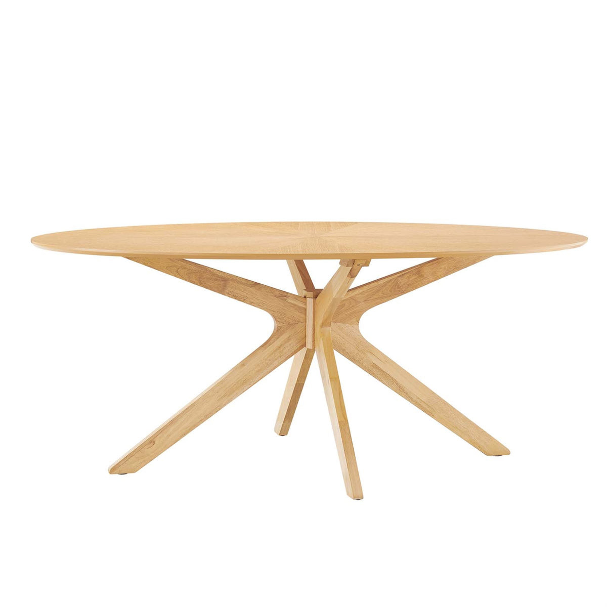 Crossroads 71 Inch  Oval Wood Dining Table
