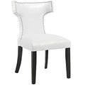 Curve Vinyl Dining Chair White