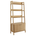 Ergode 21'' Bookshelf - Slim Tiered Design, Ample Storage & Display Space, Hidden Storage, Durable Particleboard & MDF