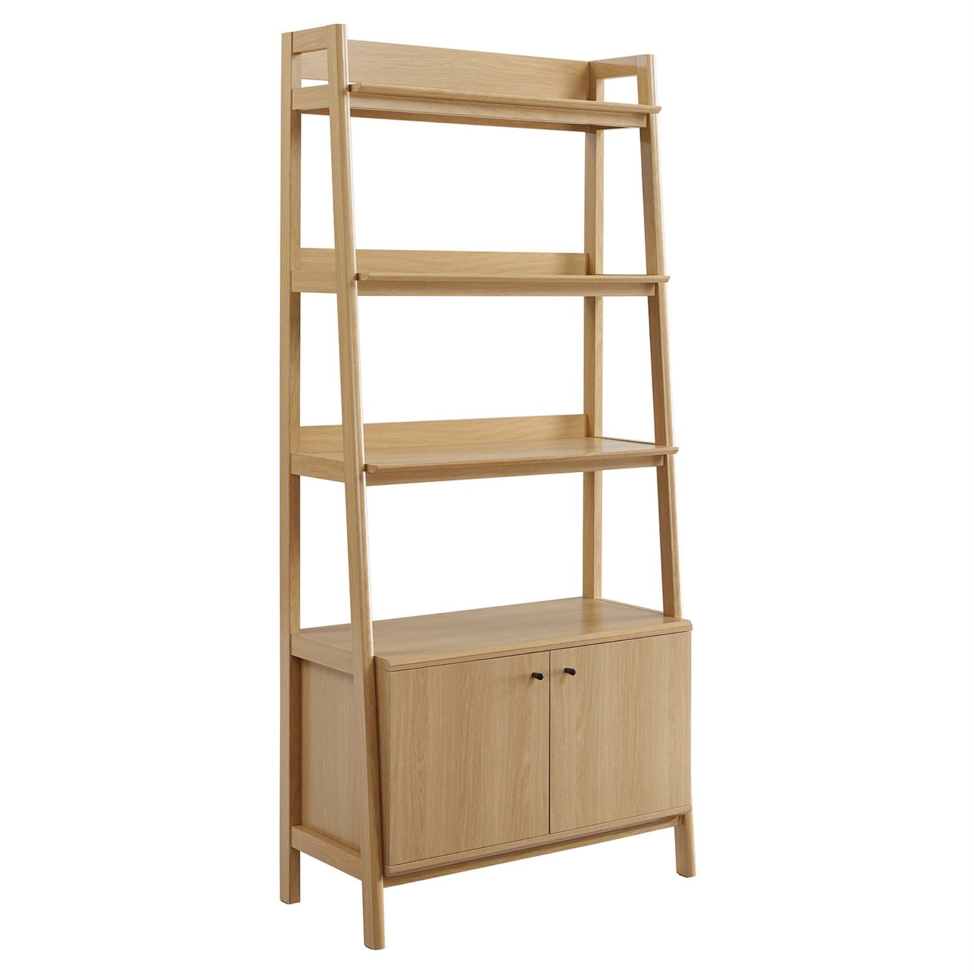 Ergode 21'' Bookshelf - Slim Tiered Design, Ample Storage & Display Space, Hidden Storage, Durable Particleboard & MDF