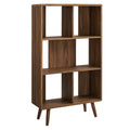 Ergode Wood Grain Bookcase - 5 Shelf, Sturdy Particleboard, Contemporary Design, Easy Assembly, 70 lbs Weight Capacity