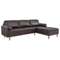 Valour 98 Inch  Leather Sectional Sofa