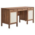Capri 58'' Wood Grain Office Desk