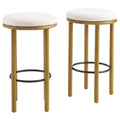 Fable Boucle Fabric Bar Stools - Set of 2