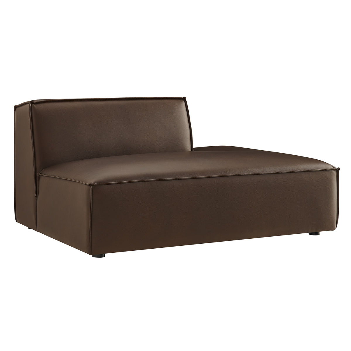 Restore Vegan Leather Rightfacing Armless Modular Chaise By Modway