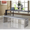 Gridiron Benches Set Of 2  Silver