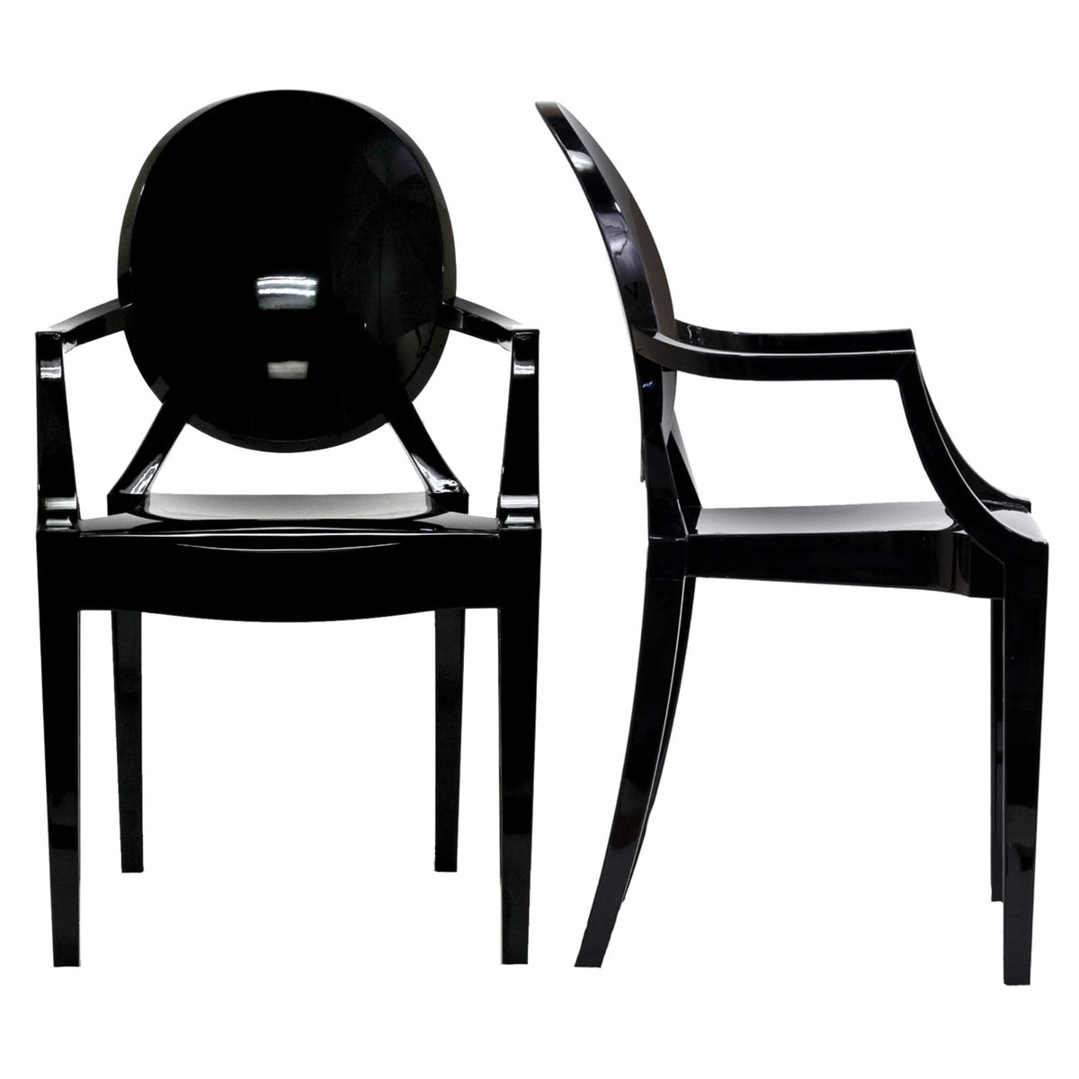 Ethereal Casper Chair  Artistic And Elegant Fusion For Modern Living Spaces  Indoor/Outdoor  Set Of 2 Armchairs