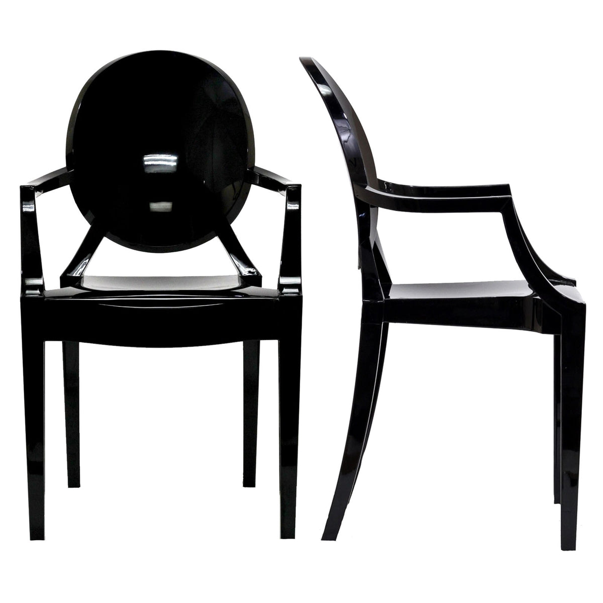 Casper Dining Armchairs Set Of 2  Black