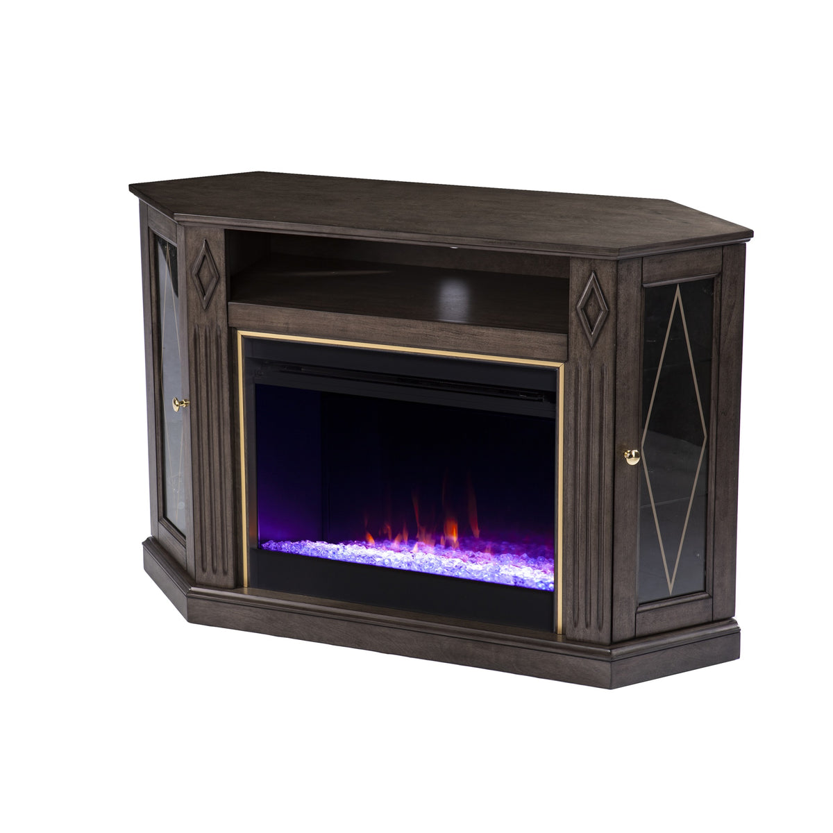 Austindale Color Changing Fireplace With Media Storage