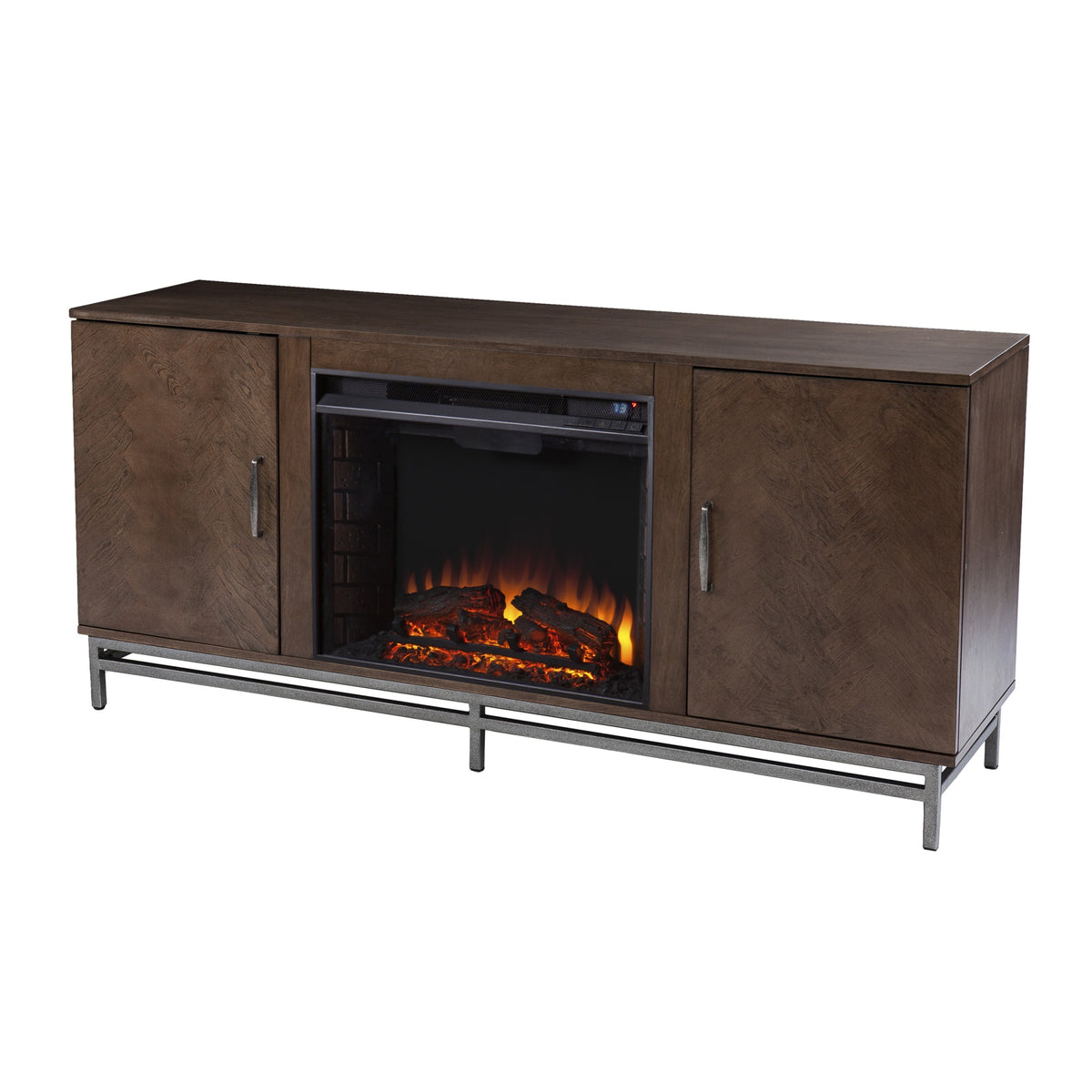 Dibbonly Electric Fireplace With Media Storage