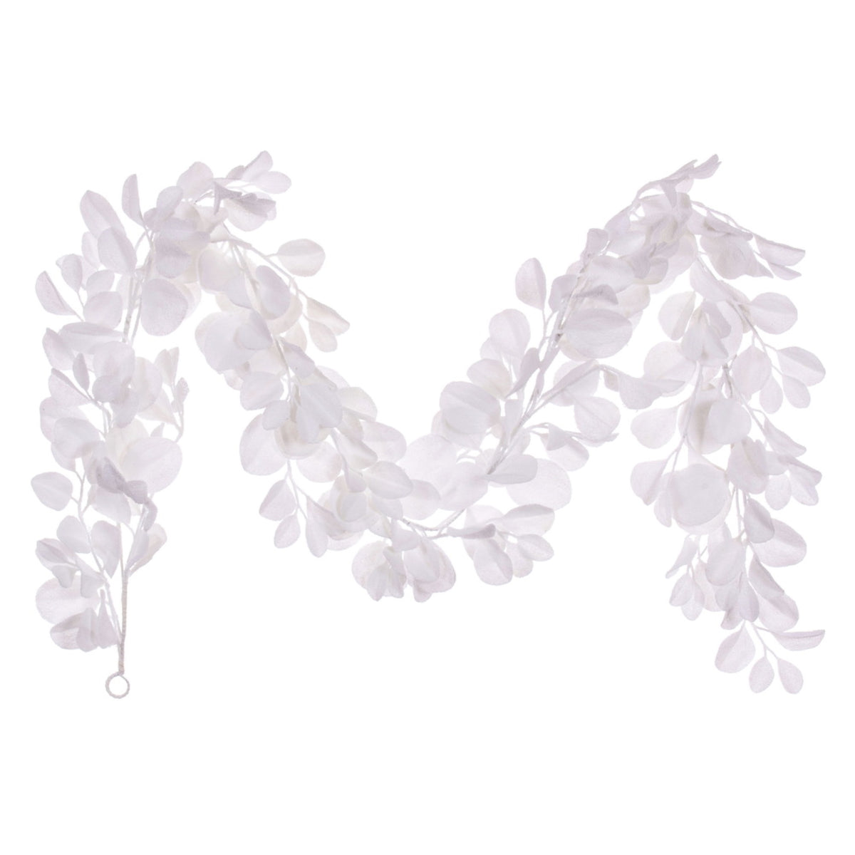 6 White Dogwood Snowy Garland