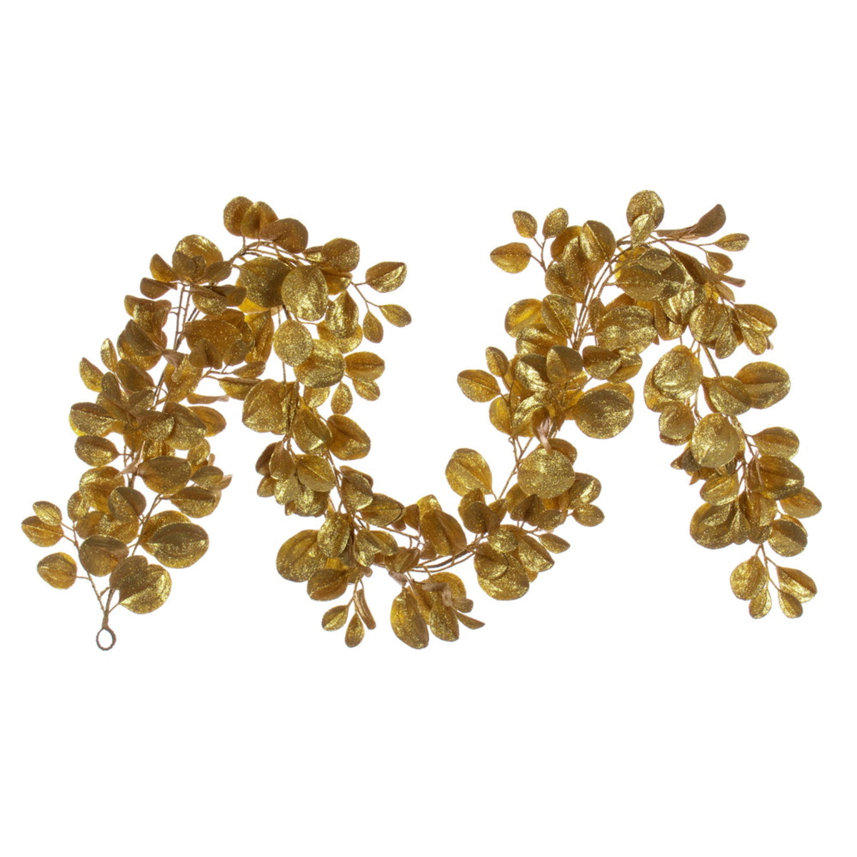 6 Gold Dogwood Glitter Garland