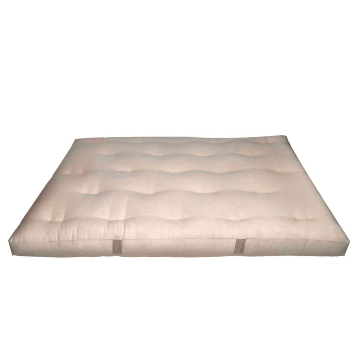 Green Cotton  Xl Twin 5 Inch  Futon With 2 Inch  Foam Core In 100% Cotton Fabric Case