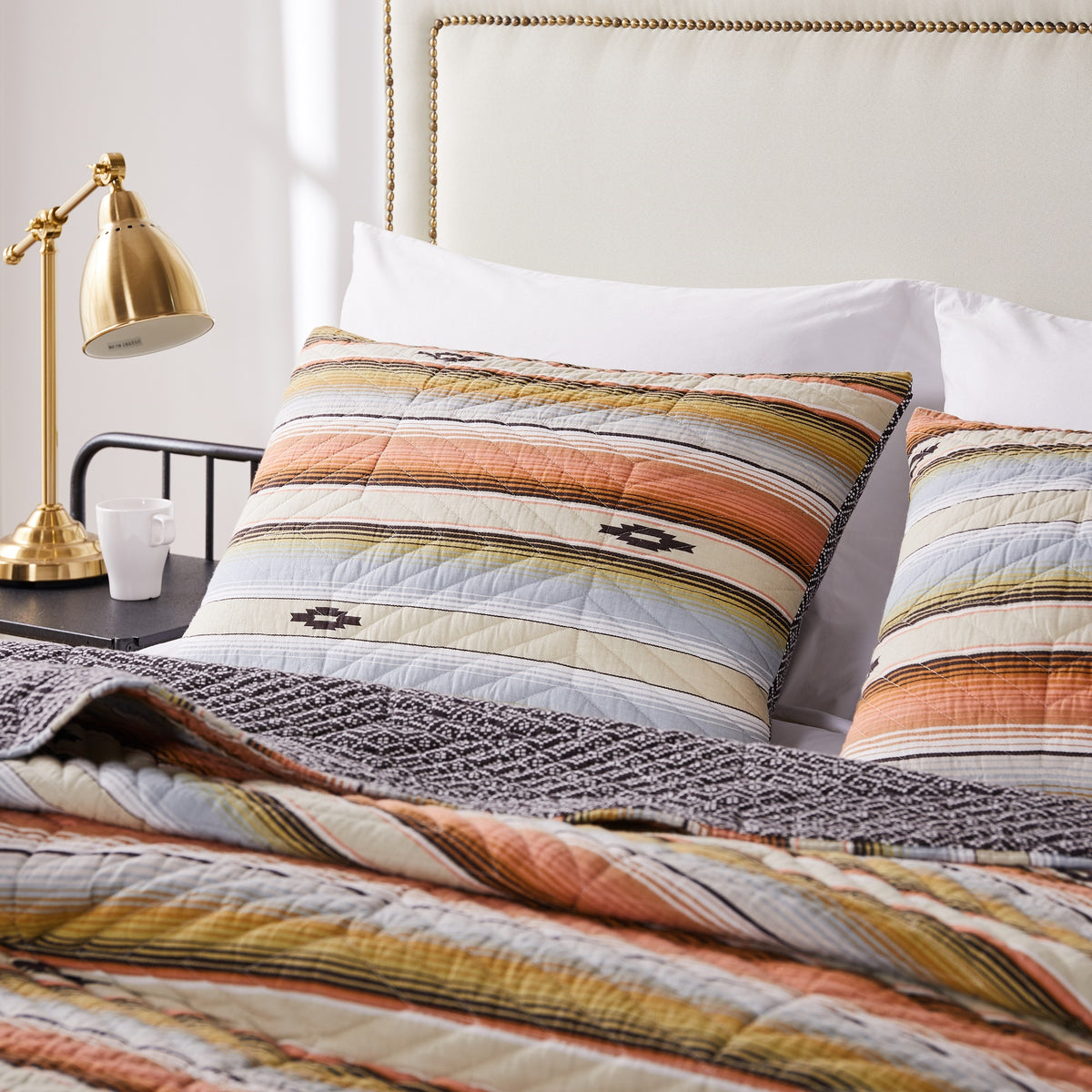 Barefoot Bungalow, Painted Desert Sham King, Rose
