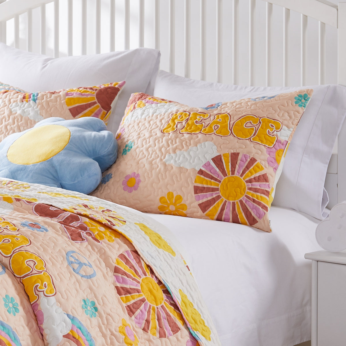 Greenland Home Fashions, Cassidy Sham Standard, Peach