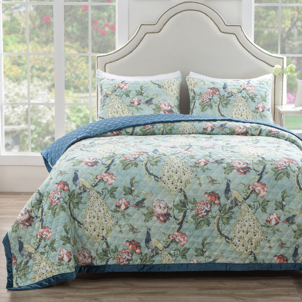 Pavona Jade, Quilt Set 3Piece King/Cal King