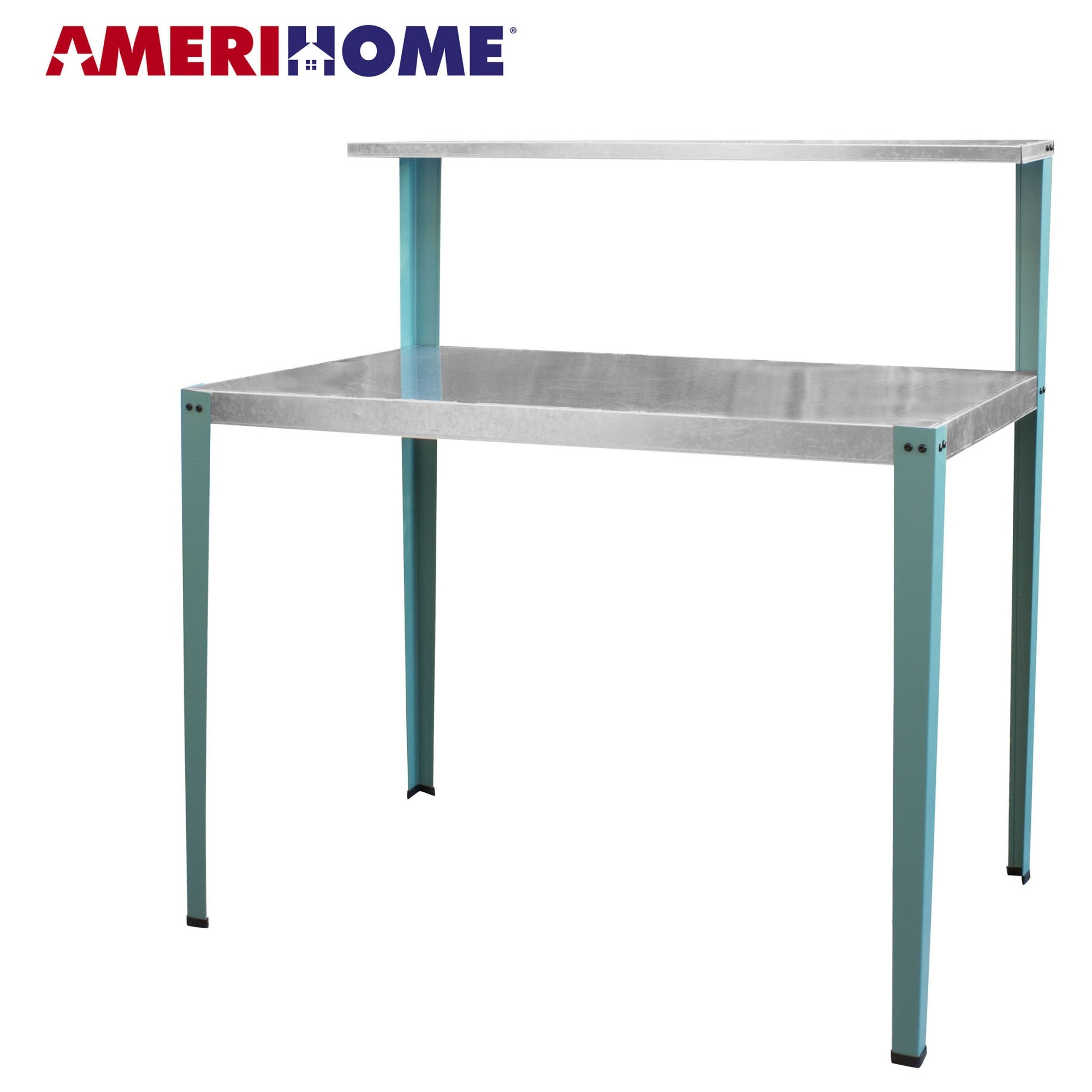 AmeriHome Multi-Use Steel Table/Work Bench with Teal Legs
