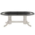 84 Inch  Texas HoldEm Game Table  Antique White
