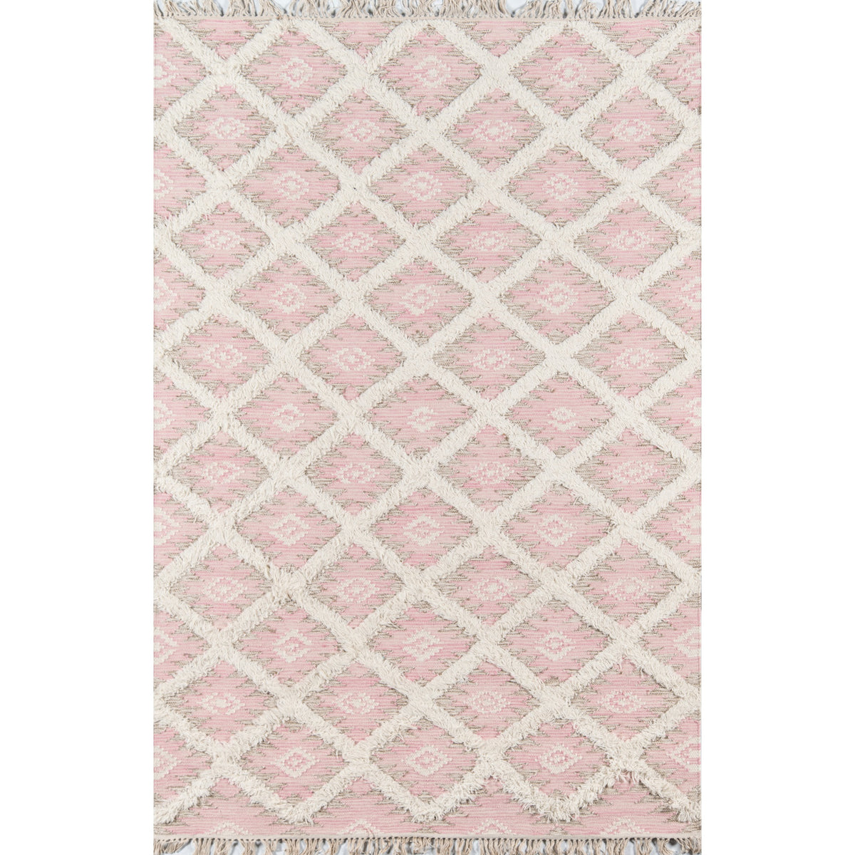 Momeni Harper Har1 Pink  76 Inch  X 96 Inch