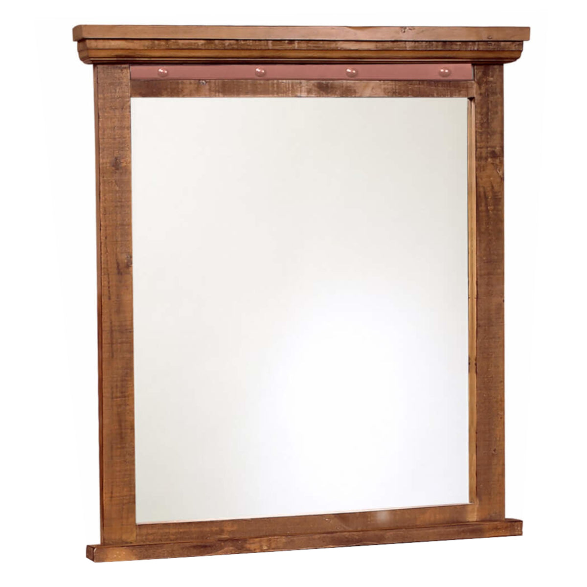 Sunset Trading Rustic City Mirror| Industrial Metal Accents