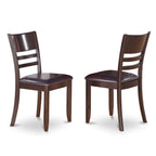East West Furniture HLLY5-CAP-LC 5 Piece Kitchen Table Set for 4 Includes a Round Dining Room Table with Pedestal and 4 Faux Leather Upholstered Dining Chairs, 42x42 Inch, Cappuccino