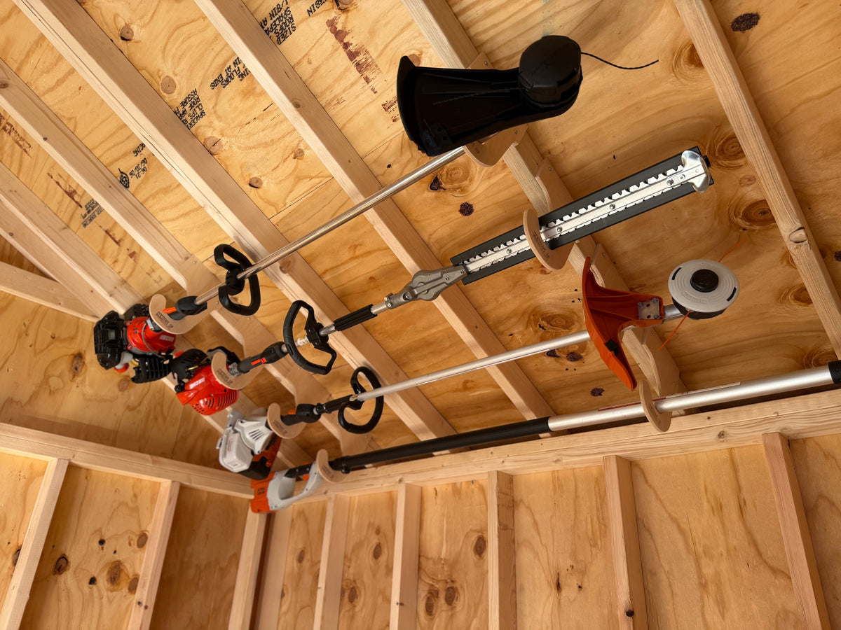Ceiling Mounted Weed Wacker Hooks