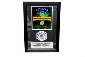 12X18 Patch Frame  Tcu Horned Frogs