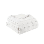King/Cal King 3-Piece Ivory Pompom Microfiber Comforter Set