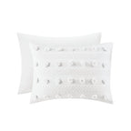 Twin/Twin XL 2-Piece Ivory Pompom Microfiber Comforter Set