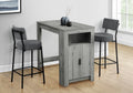 Dining Table, 48 Rectangular, Counter Height, Kitchen, Small, Storage, Grey Laminate, Contemporary, Modern
