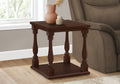 Accent Table, 2 Tier, End, Side Table, Square, Nightstand, Bedroom, Lamp, Brown Veneer, Traditional