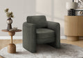 Accent Chair, 32H, Upholstered, Living Room, Bedroom, Dark Grey Fabric, Contemporary, Modern