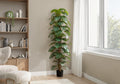 Artificial Plant, 83 Tall, Monstera Tree, Floor, Indoor, Decorative, Green Leaves, Black Pot