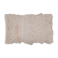 12' X 20' Beige Fringe Cotton Pillow