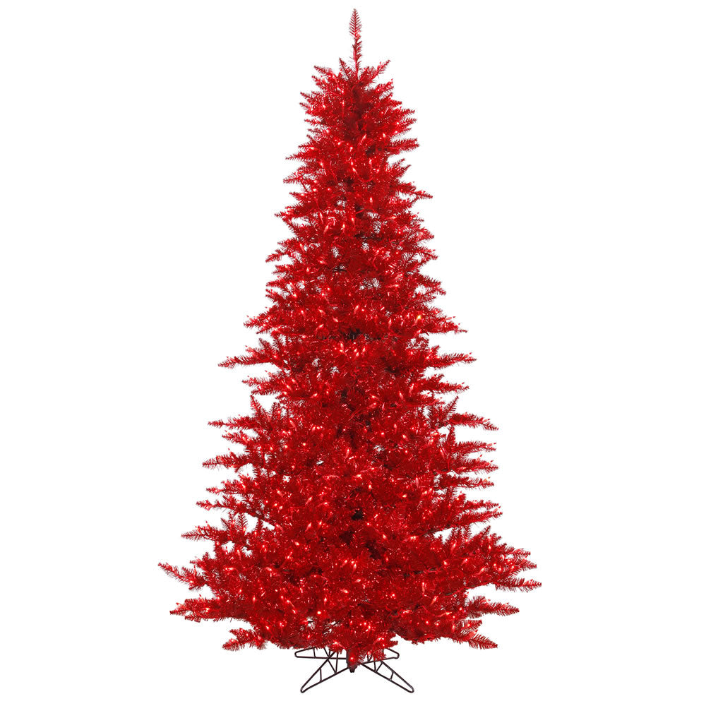 Vickerman 5.5X42 Inch  Tinsel Red Dl Led 400Red  K165156Led