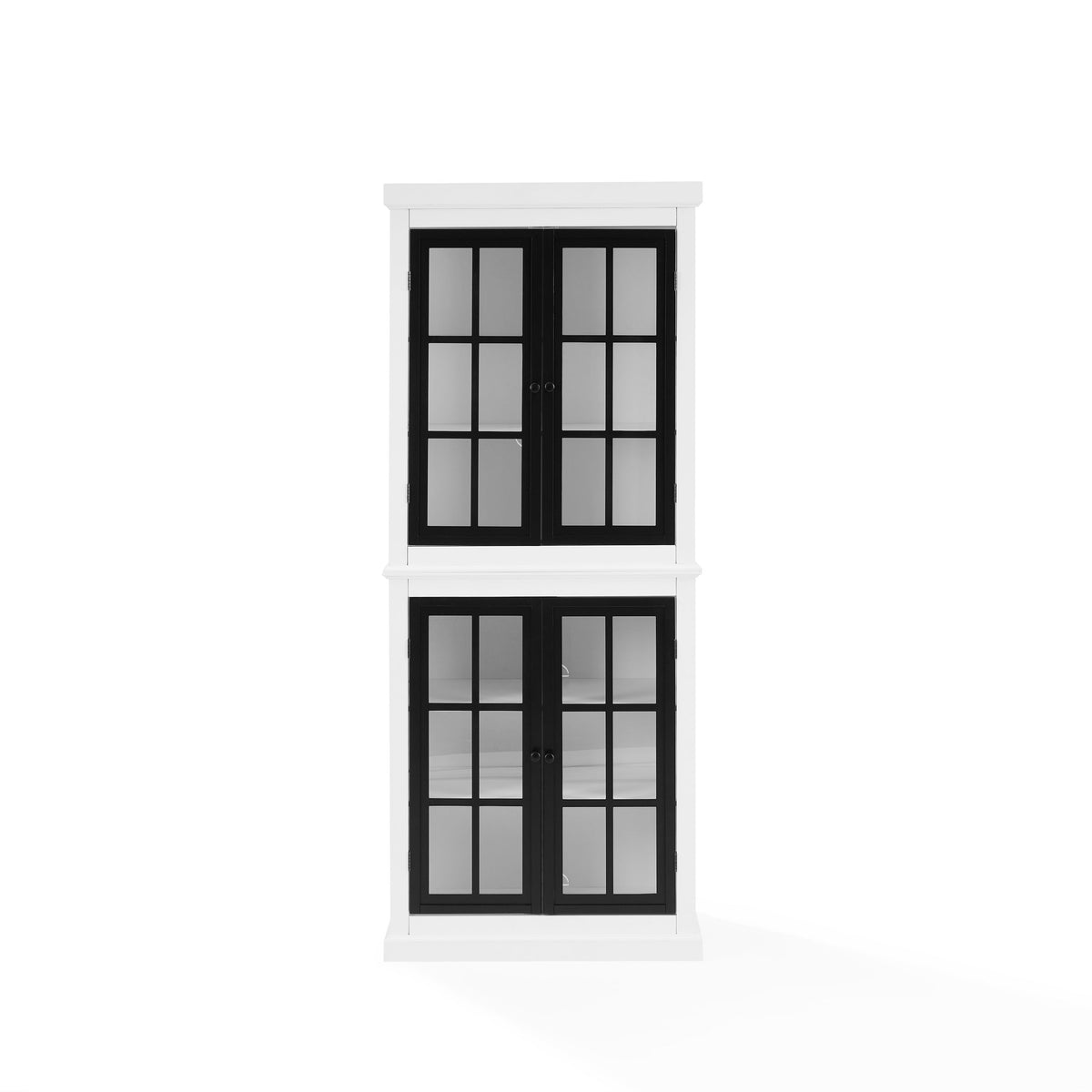 Cecily Tall Storage Pantry  French Country Design, Twotone Color Scheme, Adjustable Shelves, Ample Storage Space, Elegant Wind