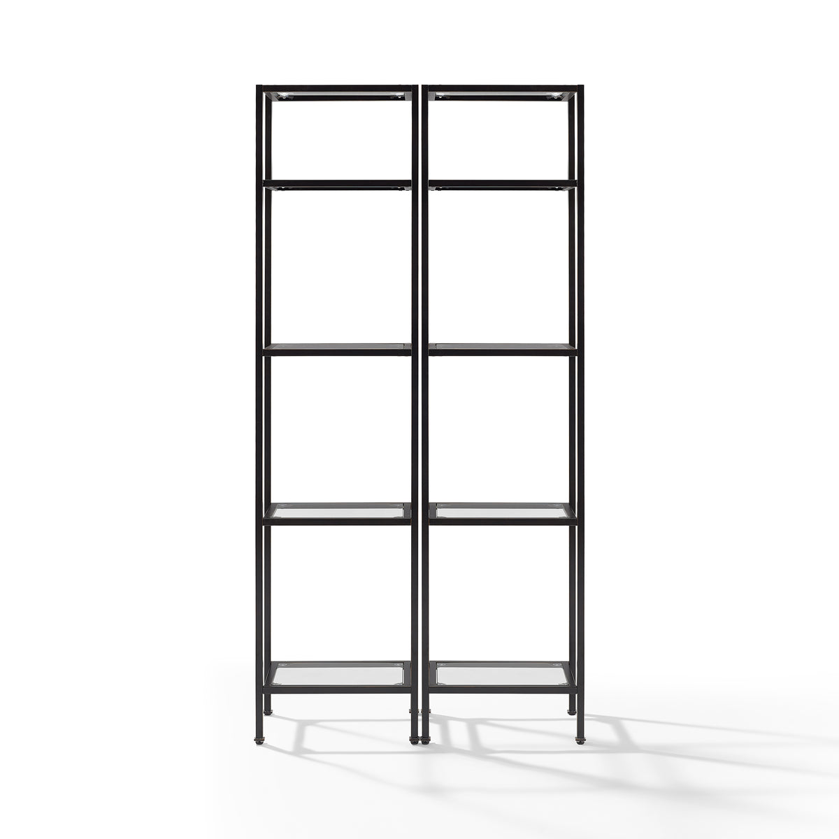 Aimee 2Pc Narrow Etagere Set Oilrubbed Bronze